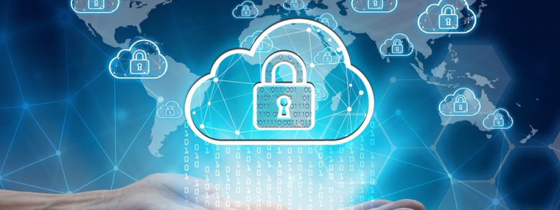 Hand,Holding,With,Virtual,Screen,Padlock,And,Cloud,Computing,Global